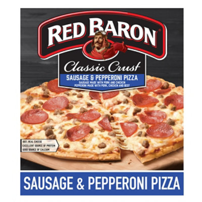 Red Baron Classic Crust Sausage & Pepperoni Pizza - 21.95 Oz