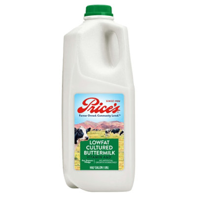 Price's Lowfat Cultured Buttermilk Jug - 0.5 Gallon - Image 1
