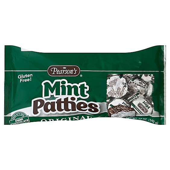 Pearsons Mint Pattie Gluten Free Original Dark Chocolate - 12 Oz