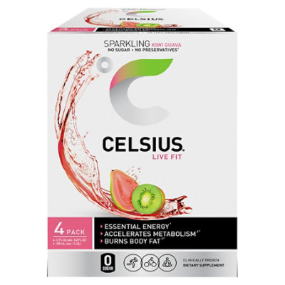 Celsius Sparkling Drink Kiwi Guava - 4-12 Fl. Oz. - Image 2