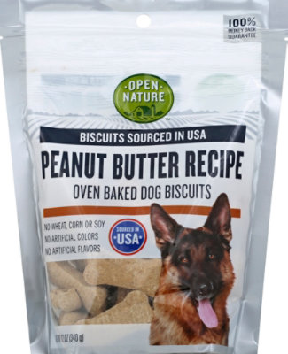 Open Nature Dog Biscuits Peanut Butter - 12 Oz - Image 2