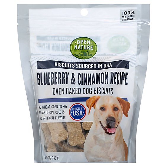 Open Nature Dog Biscuits Blueberry & Cinnamon - 12 Oz