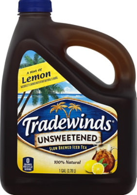 Tradewinds Iced Tea Slow Brewed Unsweetened A Hint Of Lemon - 1 Gallon - Image 2