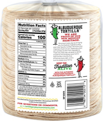 Albuquerque White Corn Tortillas - 80 Count - Image 6
