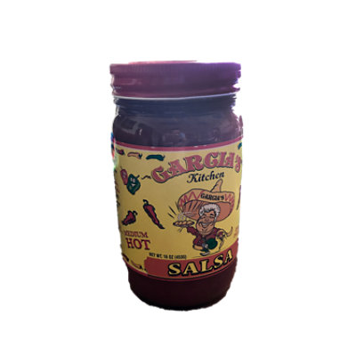 Garcias Kitchen Salsa Medium - 16 Oz - Image 1