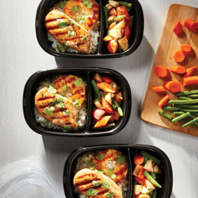 Rubbermaid Take Alongs Container Meal Prep Built In Divider - 5 Count - Image 2