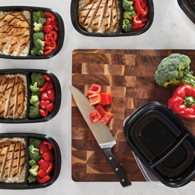 Rubbermaid Take Alongs Container Meal Prep Built In Divider - 5 Count - Image 4