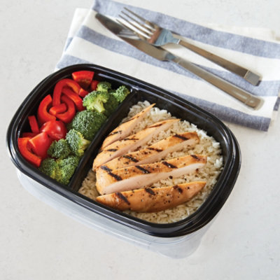 Rubbermaid Take Alongs Container Meal Prep Built In Divider - 5 Count - Image 3