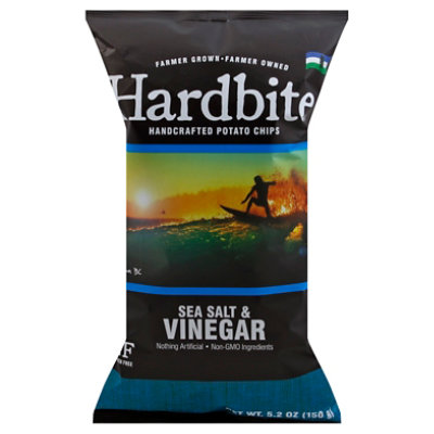 Hardbite Pot Chps Rock Salt & Vinegar - 150 Gram - Image 1