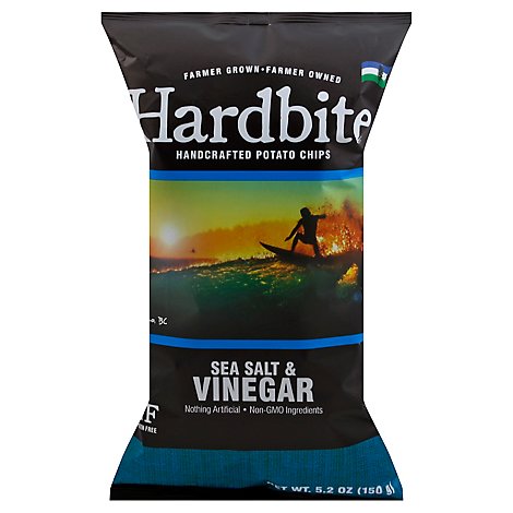 Hardbite Pot Chps Rock Salt & Vinegar - 150 Gram