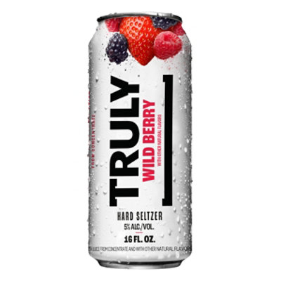 Truly Hard Seltzer Spiked & Sparkling Water Wild Berry 5% ABV Can - 16 Fl. Oz. - Image 2