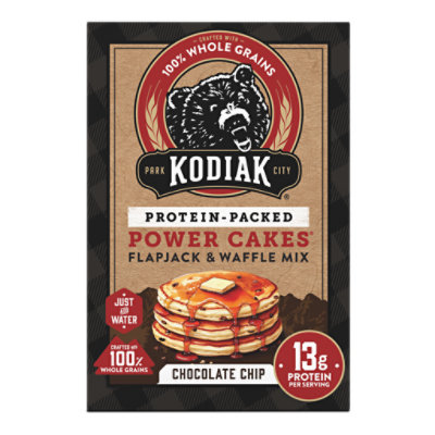Kodiak Chocolate Chip Flapjack & Waffle Mix Box - 18 Oz
