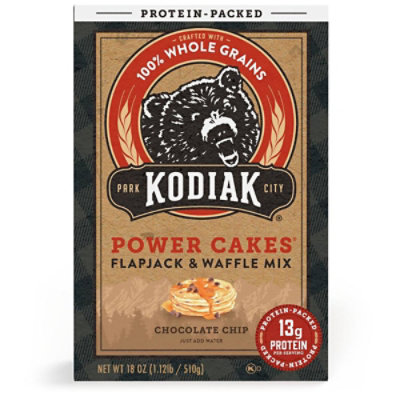 Kodiak Chocolate Chip Flapjack & Waffle Mix Box - 18 Oz - Image 3