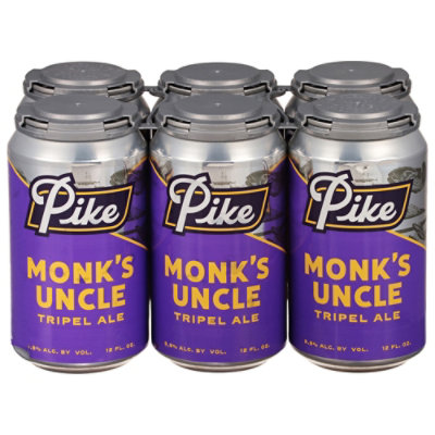 Pike Monks Uncle Tripel Ale In Cans - 6-12 Fl. Oz. - Image 2