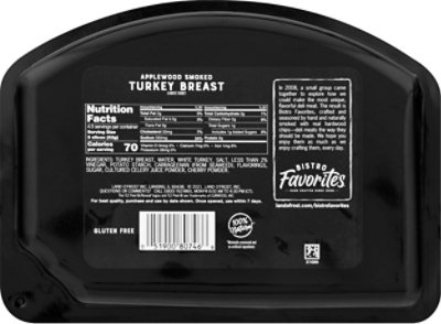 Land O Frost Bistro Favorites Turkey Breast Small Batch Applewood Smoked - 8 Oz - Image 5