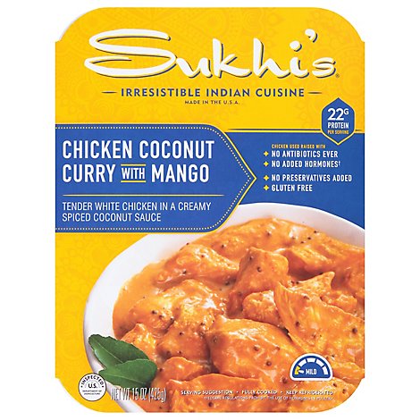 Sukhis Chicken Coconut Curry Entree - 16 Oz