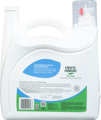 Open Nature Laundry Detergent Free & Clear Dye & Perfume Free Family Pack - 225 Fl. Oz. - Image 4