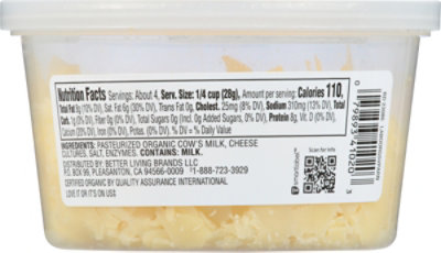O Organics Cheese Parmesan Shaved Aged 10 Months - 4 Oz - Image 5