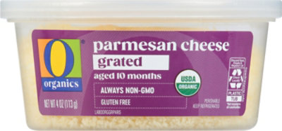 O Organics Cheese Parmesan Grated Aged 10 Months - 4 Oz - Image 1