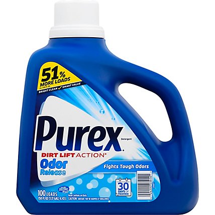 Purex Laundry Detergent Liquid Odor Release 100 Loads - 150 Fl. Oz. - Image 2