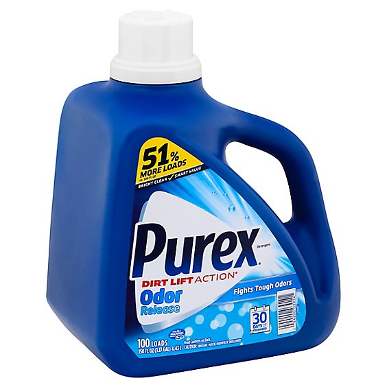 Purex Laundry Detergent Liquid Odor Release 100 Loads - 150 Fl. Oz.