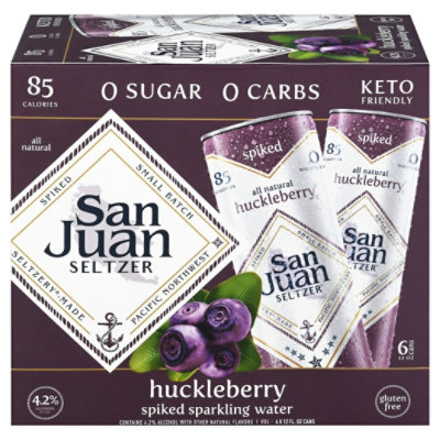 San Juan Seltzer Huckleberry In Cans - 6-12 Fl. Oz. - Image 3