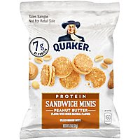 Quaker Filled Biscuit Bites Protein Sandwich Minis Peanut Butter - 1.23 Oz - Image 2