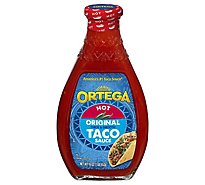 Ortega Taco Sauce Original Hot - 16 Oz