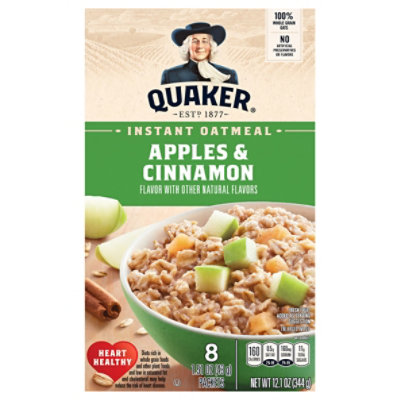 Quaker Instant Oatmeal Apple And Cinnamon