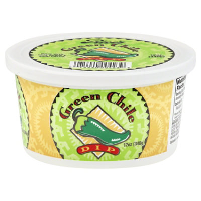 Price's Dip Green Chili Plastic Cup - 12 Oz
