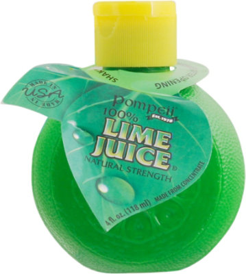 Pompeii Lime Juice Squeeze Bottle - 4 Fl. Oz. - Image 2