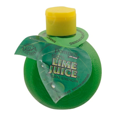 Pompeii Lime Juice Squeeze Bottle - 4 Fl. Oz. - Image 1