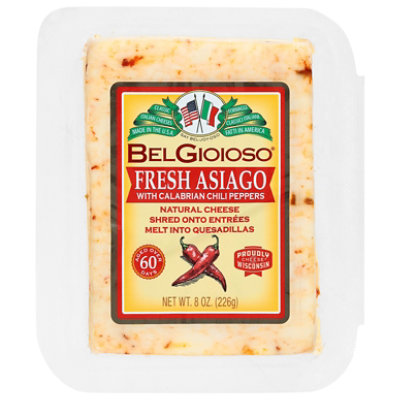 Belgioioso Fresh Asiago With Calabrian Chili Peppers - 8 Oz - Image 1