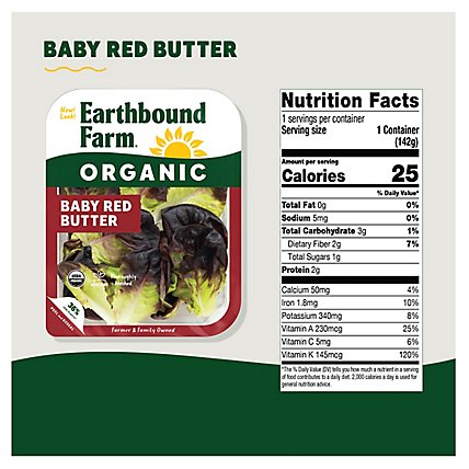 Earthbound Farm Organic Baby Red Butter Tray - 5 Oz - Image 4