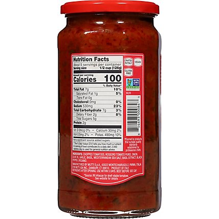 Mutti Tomato & Basil Pasta Sauce - 24 Oz. - Image 6