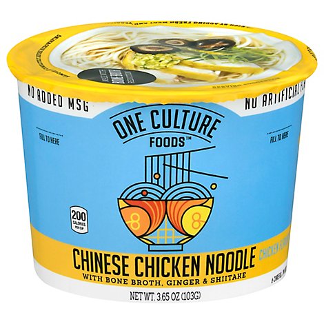 One Culture Foods Chinese Chicken Noodle Soup - 3.65 Oz