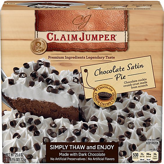 Claim Jumper Chocolate Silk Pie - 28 Oz