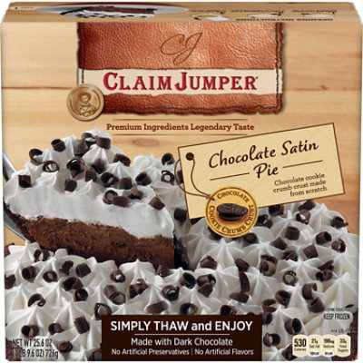 Claim Jumper Chocolate Silk Pie - 28 Oz