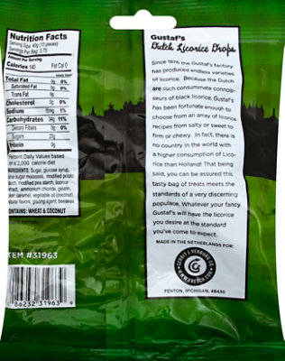 Gustafs Drops Dutch Licorice Sweet & Soft - 5.2 Oz - Image 3