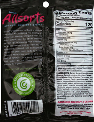 Gustafs Allsorts Gourmet English Licorice - 6.3 Oz - Image 3