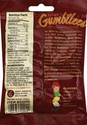 Gustafs Gumbilees Gourmet English Wine Gums - 5.2 Oz - Image 3
