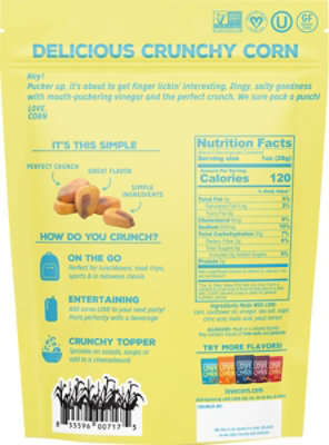 Love Corn Salt & Vinegar Crunchy Corn - 4 Oz - Image 5