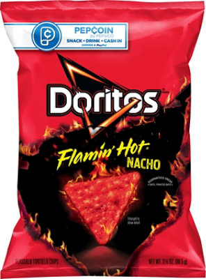 Doritos Tortilla Chips Flamin Hot Nacho - 3.12 Oz - Image 2