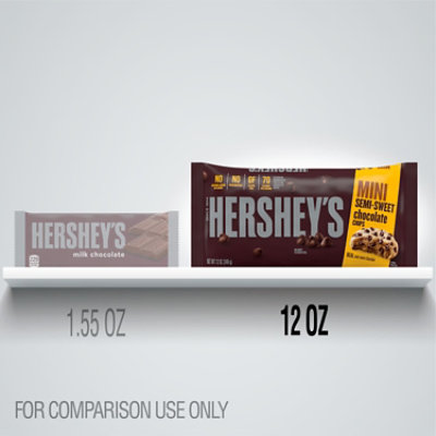 Hersheys Mini Semi Sweet Chocolate Baking Chips Bag - 12 Oz. - Image 5