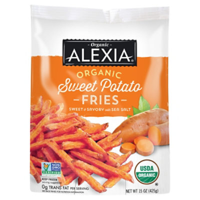 Alexia Frozen Food Sweet Potato Fries Organic Sweet & Savory With Sea Salt - 15 Oz