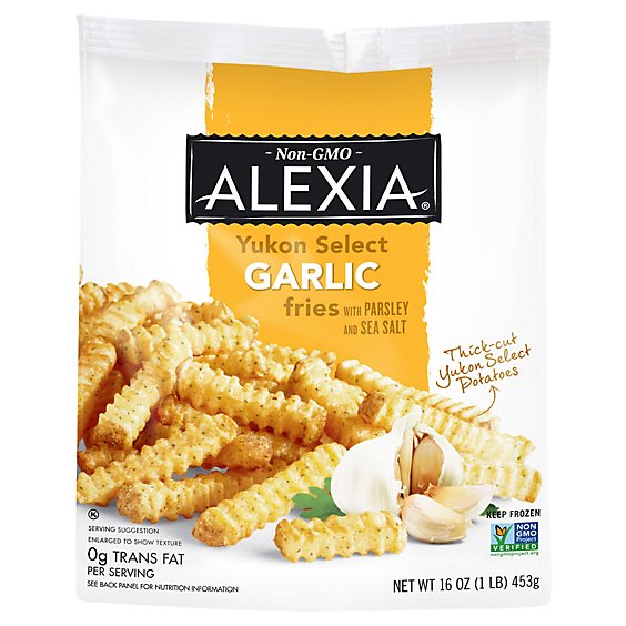 Alexia Fried Garlic Crinkle Cut - 16 Oz