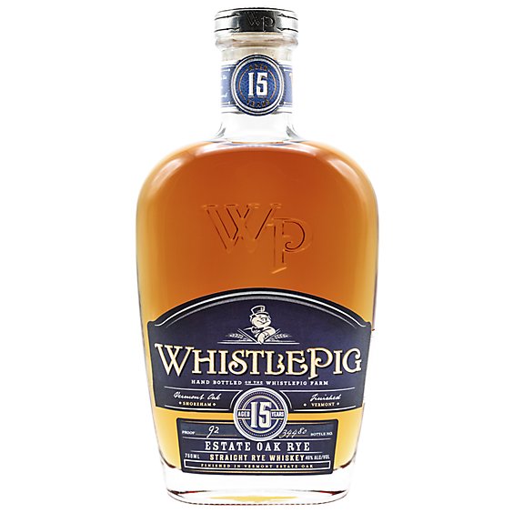 Whistlepig Estate Oak Rye 15yr 92 Proof-750 Ml (Limited quantities may be available in store)