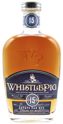 Whistlepig Estate Oak Rye 15yr 92 Proof-750 Ml (Limited quantities may be available in store)