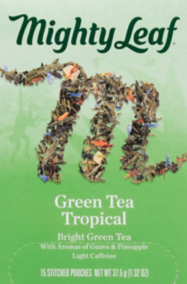 Mighty Leaf Tropical Green Tea - 15 Count - Image 2