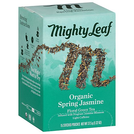 Mighty Leaf Organic Spring Jasmine Green Tea - 15 Count